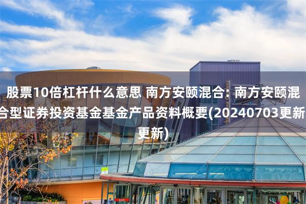 股票10倍杠杆什么意思 南方安颐混合: 南方安颐混合型证券投资基金基金产品资料概要(20240703更新)