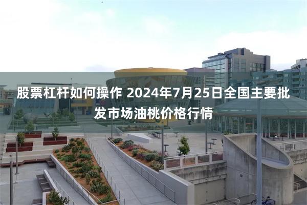 股票杠杆如何操作 2024年7月25日全国主要批发市场油桃价格行情